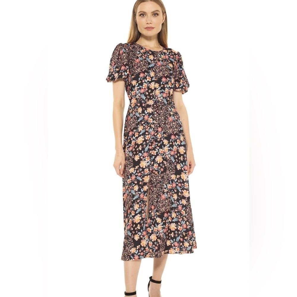 NWT Alexia Admor Katie Midi Dress Size 10